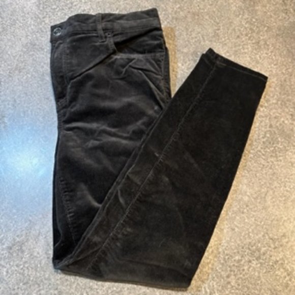 LOFT Modern Skinny Black Corduroy Pants Size 30/10 - Picture 2 of 5